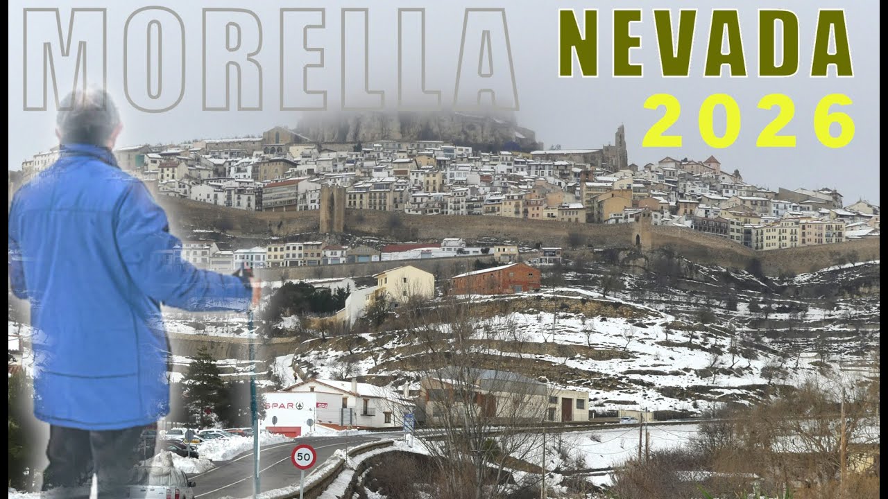 Morella Nevada 2026 - Pueblo Medieval Bajo la Nieve | Castellón, España