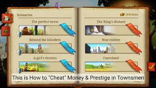 How to Hack Money & Prestige in TOWNSMEN (Android)(GameGuardian) screenshot 1