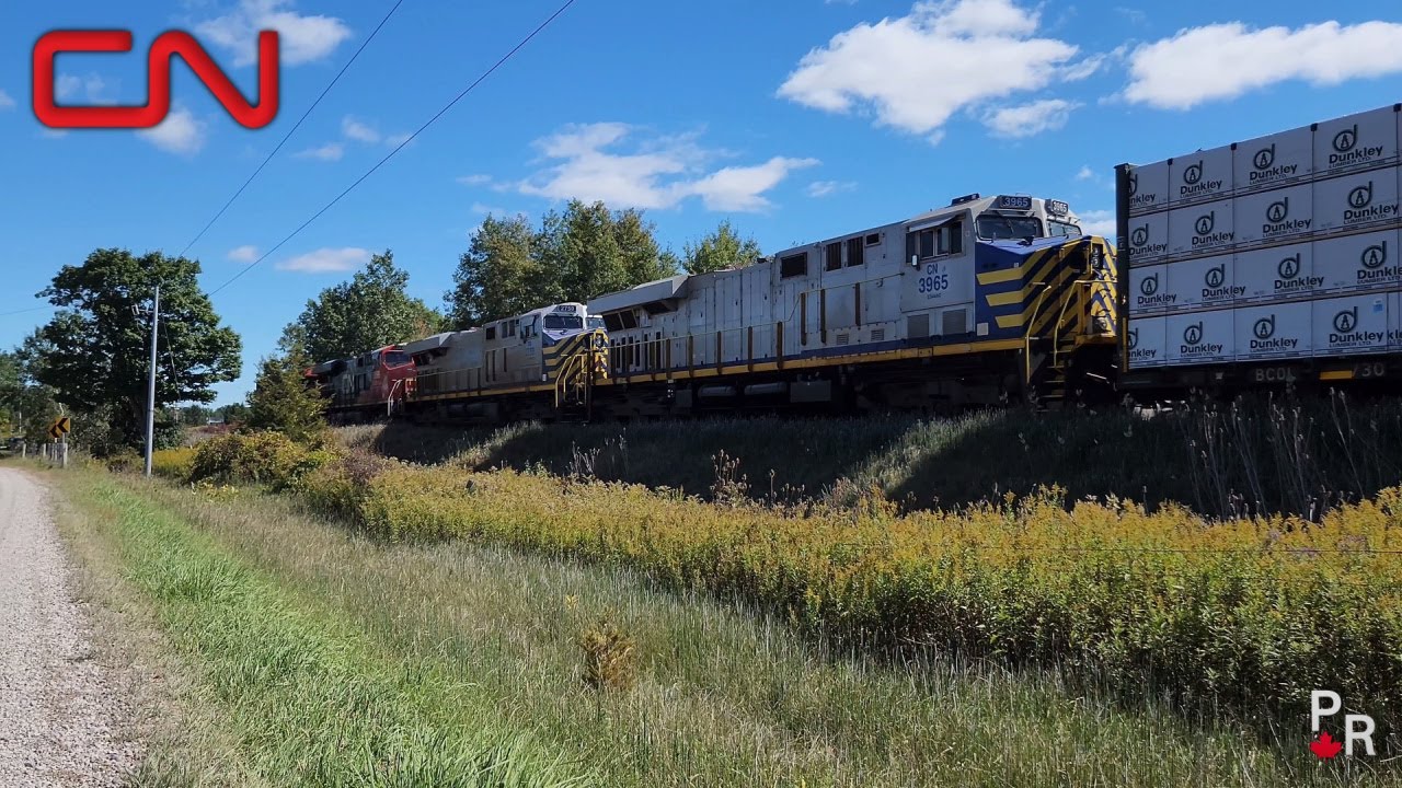 Engineers Salute, 4 Engine Lead on the Melrose Diamond | CN Strathroy Sub