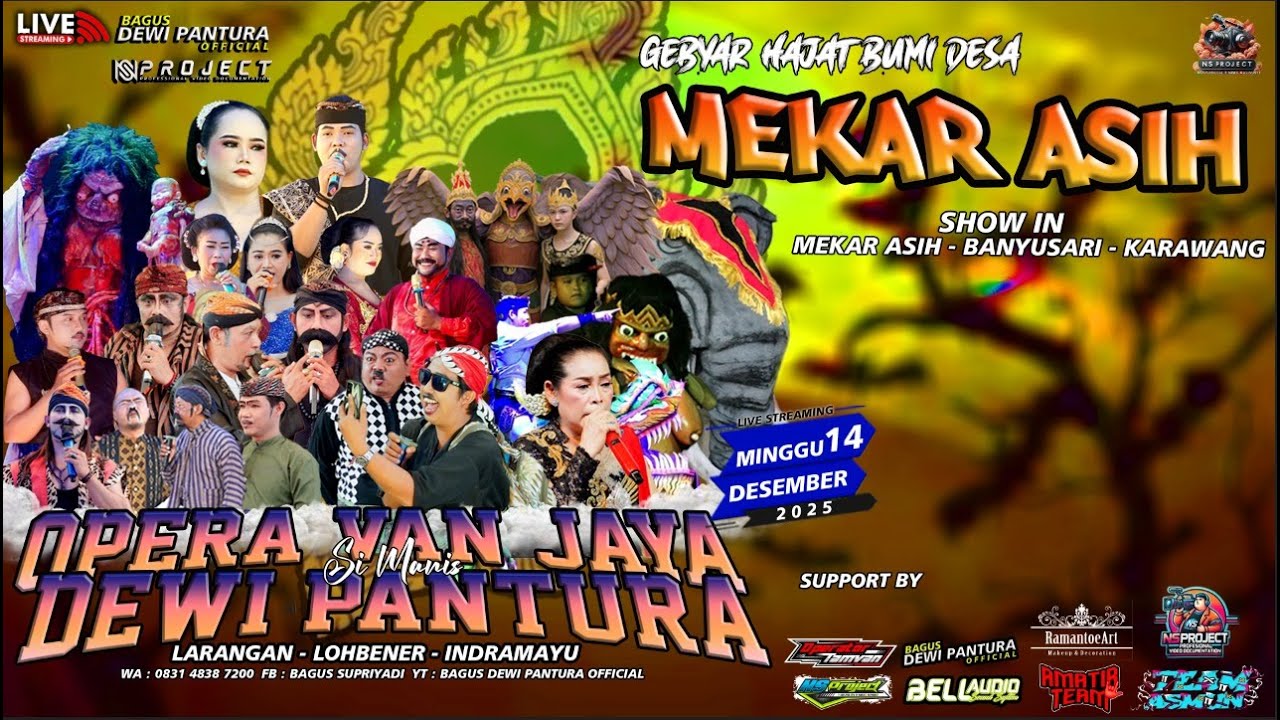 🔴LIVE SANDIWARA {DEWI PANTURA}  HAJAT BUMI DESA 