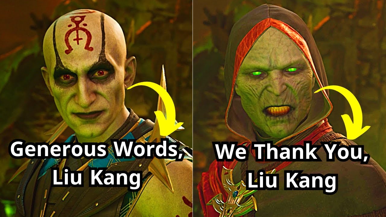 MK1 Ending Story With Quan Chi and Ermac Secret Unique Dialogue YouTube
