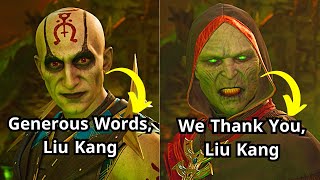 MK1 Ending Story With Quan Chi and Ermac Secret Unique Dialogue