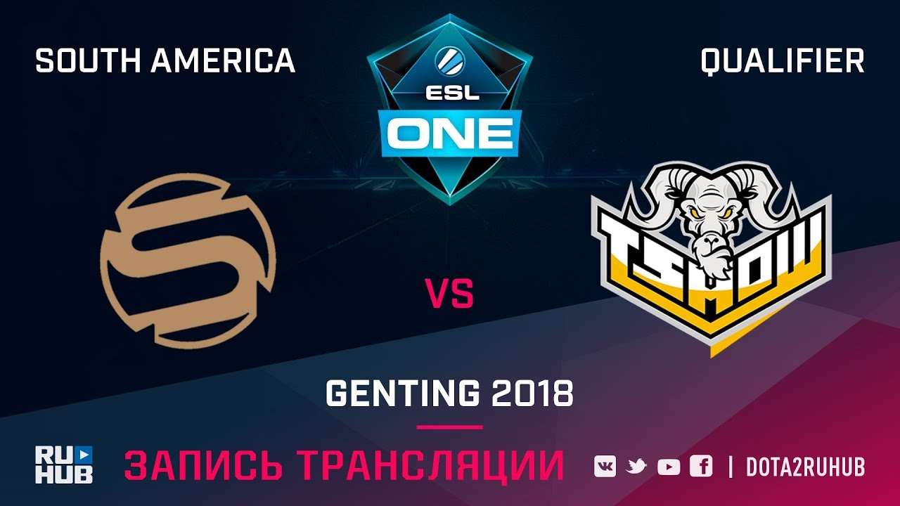 Sacred vs T Show Rising, ESL One Genting SA Qualifier, game 2 [Autodestruction]