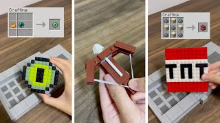 Crafting Minecraft items BUT Lego!