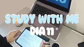 STUDY WITH ME LIVE 6 HOURS | DAY 11 | POMODORO 50/10 - rain sounds, no music