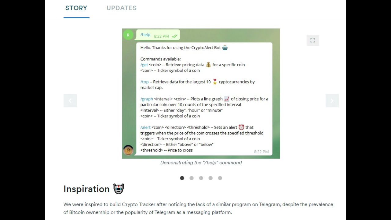 Telegram Bot demo video