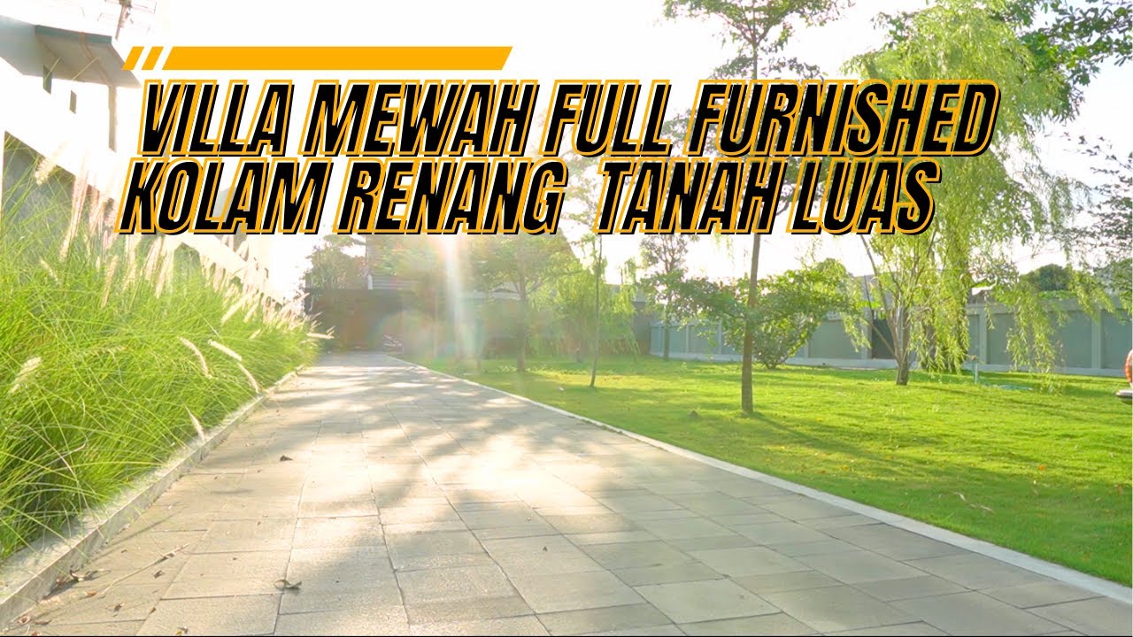 RUMAH VILLA MEWAH FULL FURNISHED DI JOGJA + KOLAM RENANG JARANG BANGET TANAH LUAS