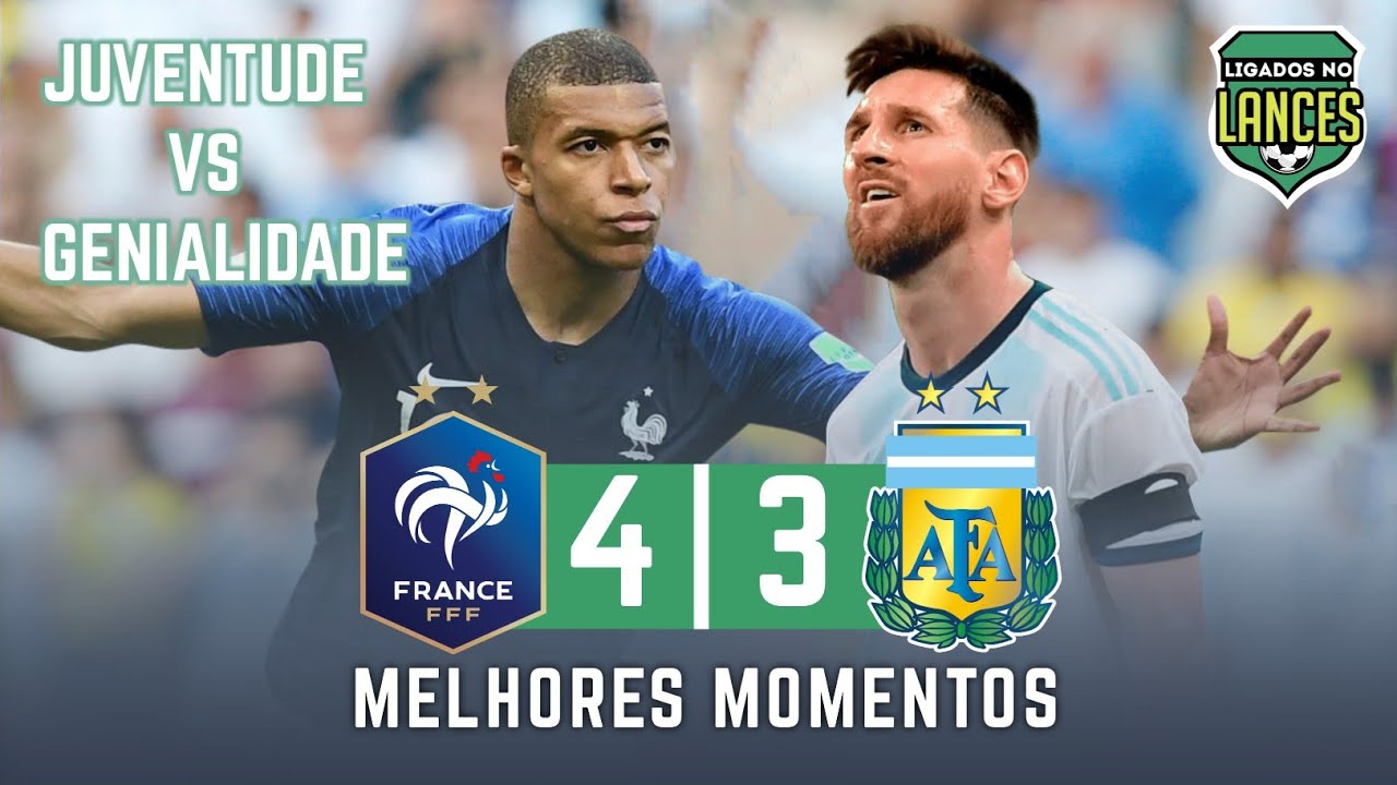 FRANÇA 4x3 ARGENTINA, OITAVAS DE FINAL, COPA 2018