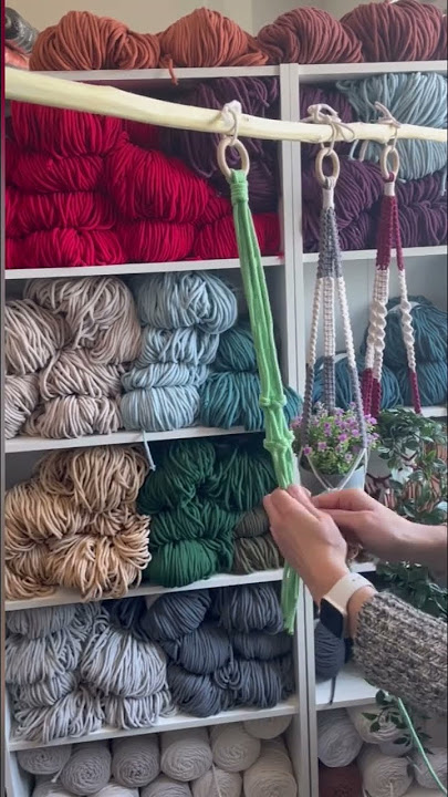 Prosty makramowy kwietnik / Macrame Flowerbed #macrameflower #kwietnikmakrama #makrama #macrame