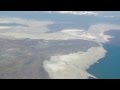 The great salt lake  the bonneville salt flats from fl380 time lapse