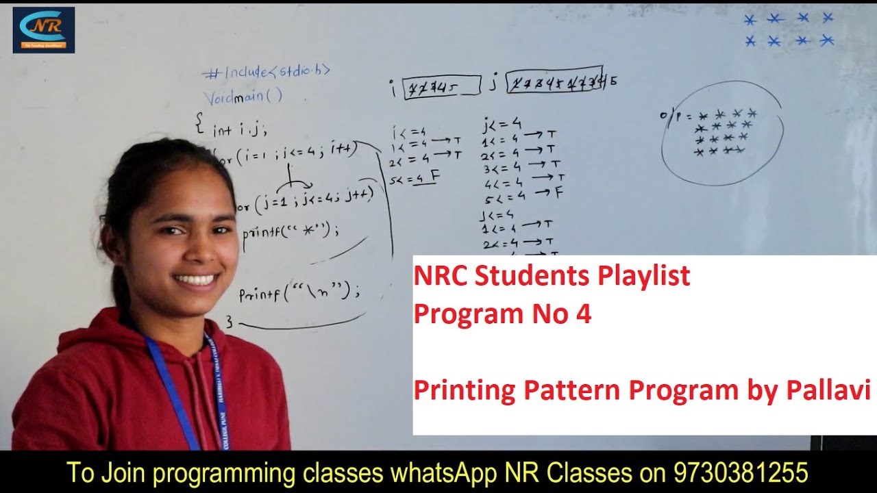 pattern-printing-in-c-by-pallavi-youtube