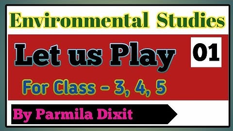 Class 3 || Ch 3 - Let us Play || EVS multiple choice questions || # 1