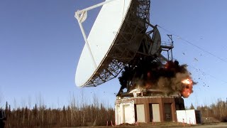 Demolition Of The Bartlett Earth Station In Talkeetna, Alaska