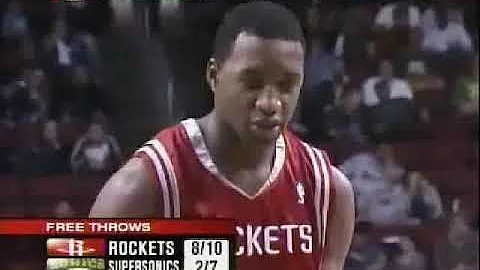 Tracy McGrady 30pts Vs Seattle Super Sonics (10/20/07) Played only 3 Quarters