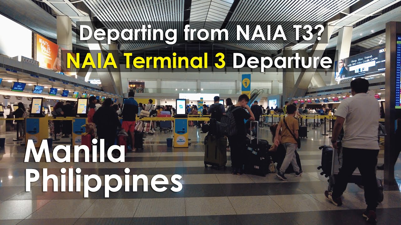 Departing from NAIA T3? Full Departure Walking Tour