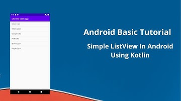 Simple ListView In Android Using Kotlin Language