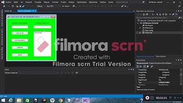 numero factorial en visualb
