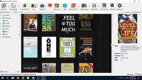 Convert Books and documents Using calibre ebook manager to different formats