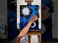 🌞🌙⭐️Celestial Starry Night Easy Beginner Acrylic Painting on Canvas #painting  #vincentvangogh