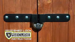 Shed Lock Instruction Guide X8R0351