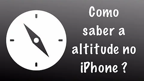 Como ver altitude no celular?