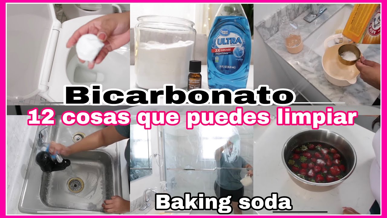 12 cosas que puedes limpiar con bicarbonato | 12 things you can clean with baking soda