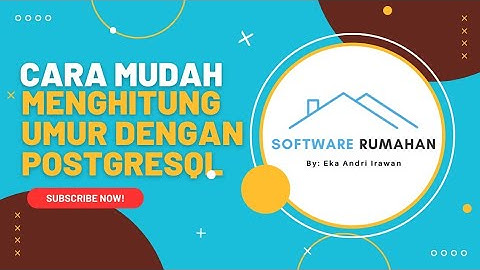 Cara Menghitung Umur Dengan Fungsi Date_Part Di Database Postgresql (Mudah Sekali) #query #sql