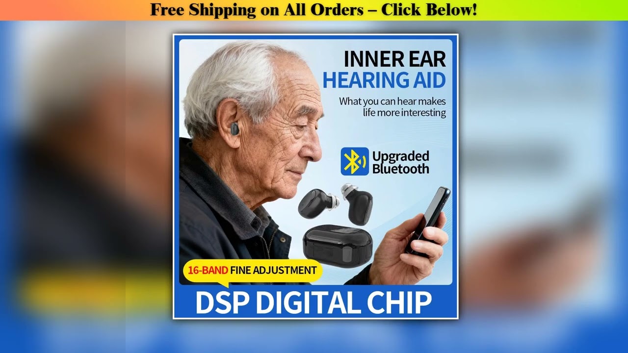 In-Ear Invisible Rechargeable Hearing Aid With Noise Reduction Sound Amplifier Hearing Device