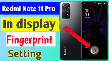 Redmi note 11 pro me display fingerprint lock kaise lagaye// how to display fingerprint in redmi me