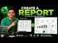 Create Professional Reports in Excel &amp; Export to PDF | Excel Reporting Tutorial
