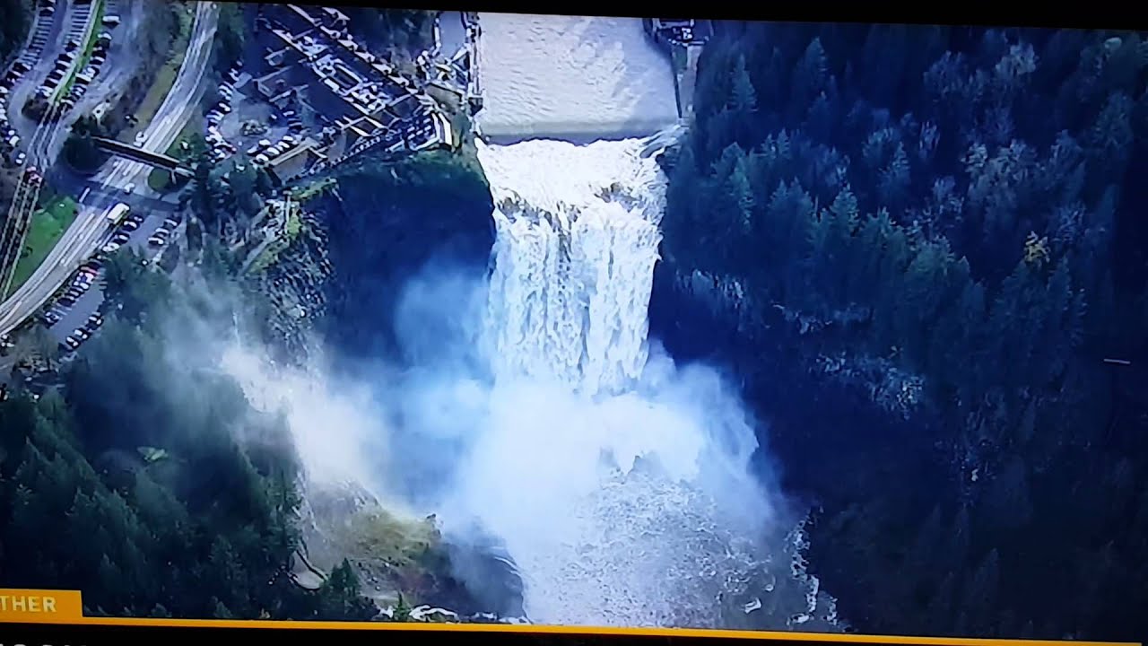 Aerial view of Snoqualmie Falls - YouTube