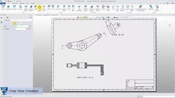ZW3D 2D Sheet Tutorial - Aligned Section View, Auxiliary View and Isometric Section View