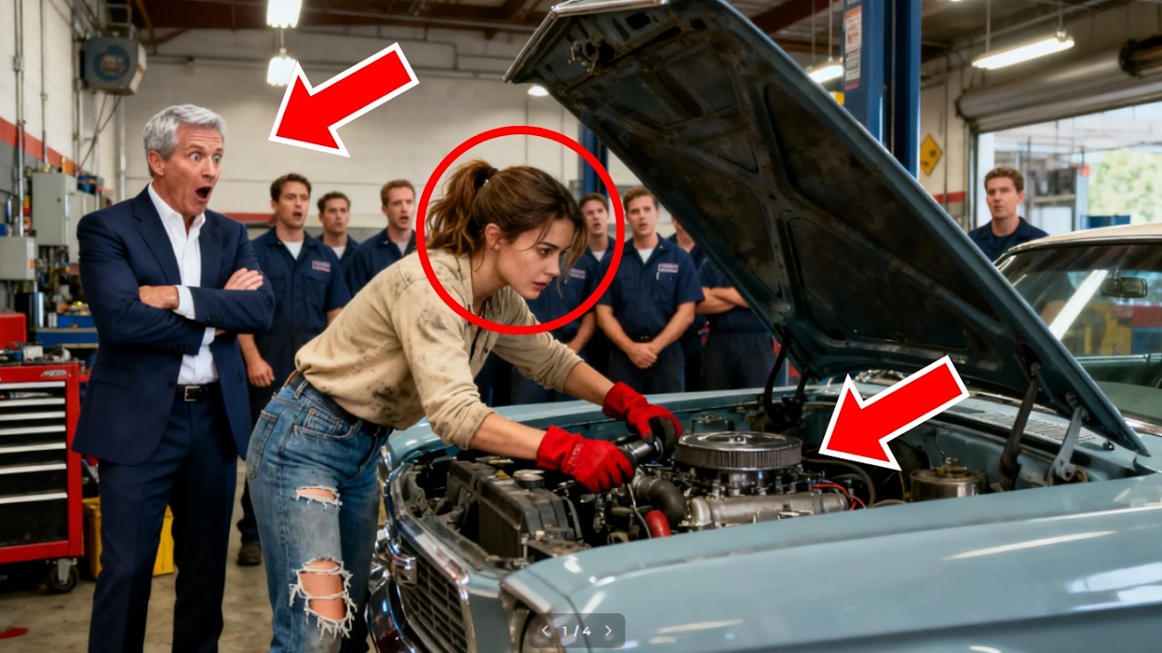 They Challenged the Mechanic’s Daughter — Her Solution Left the Room Speechless