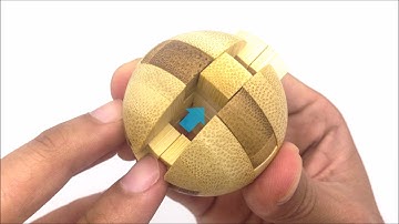 PicassoTiles 8 Styles Wooden Burr Logic Genius Skill Brain Teaser Puzzle - Wood Ball Puzzle PTP08