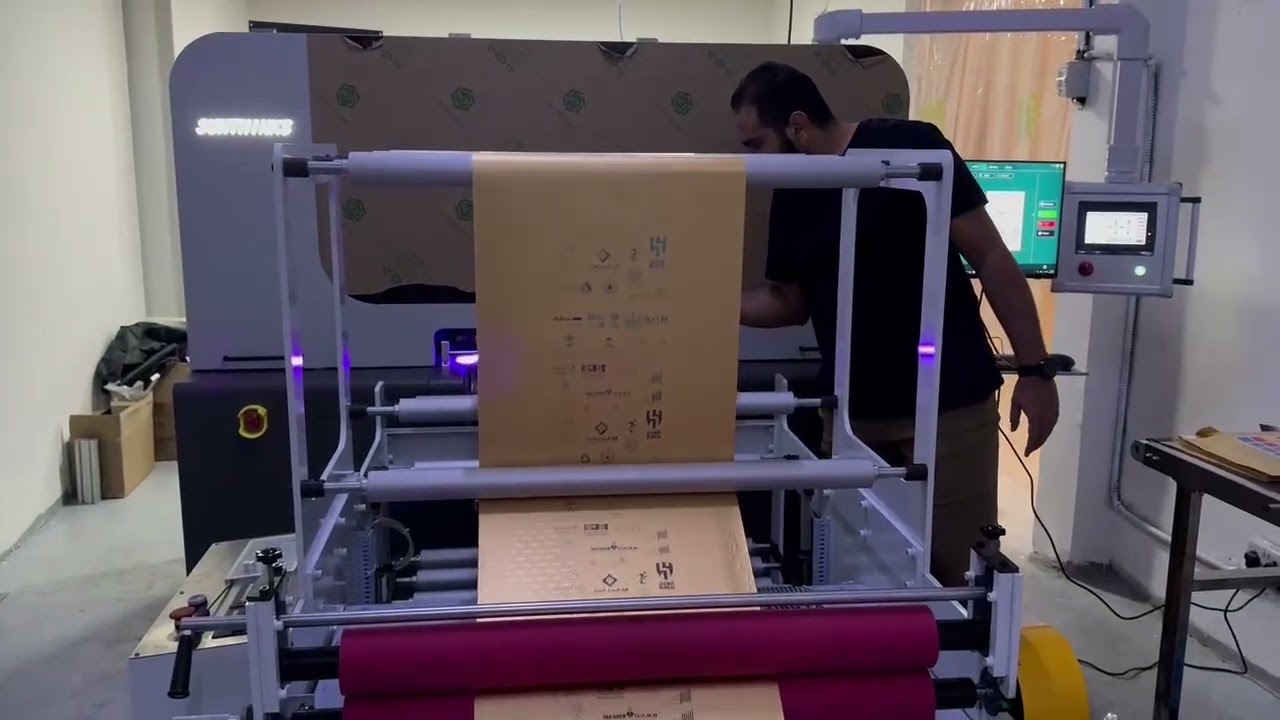 Customer feedback video,  Uv single pass printer for Chocolate packaging printing   