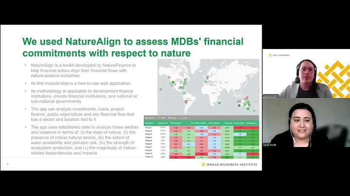 Mainstreaming Nature in Multilateral Development Banks