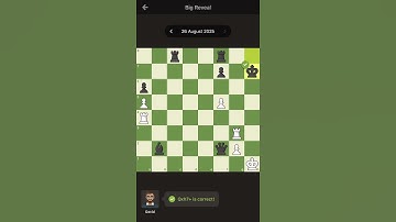 Chess.com daily puzzle solution 26 Aug 2025 #chess #queen #chesscom #dailypuzzle #chesstricks #rook