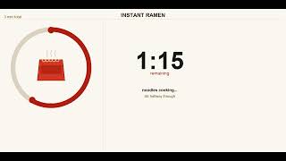 Instant Ramen Timer 3 Minutes | Perfect Noodles