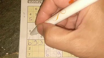 Our daily Sudoku practice continues. (#713) Medium Sudoku puzzle. 05-02-2020