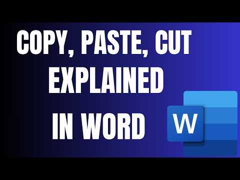 Format Painter, Copy, Cut & Paste in Microsoft Word Explained