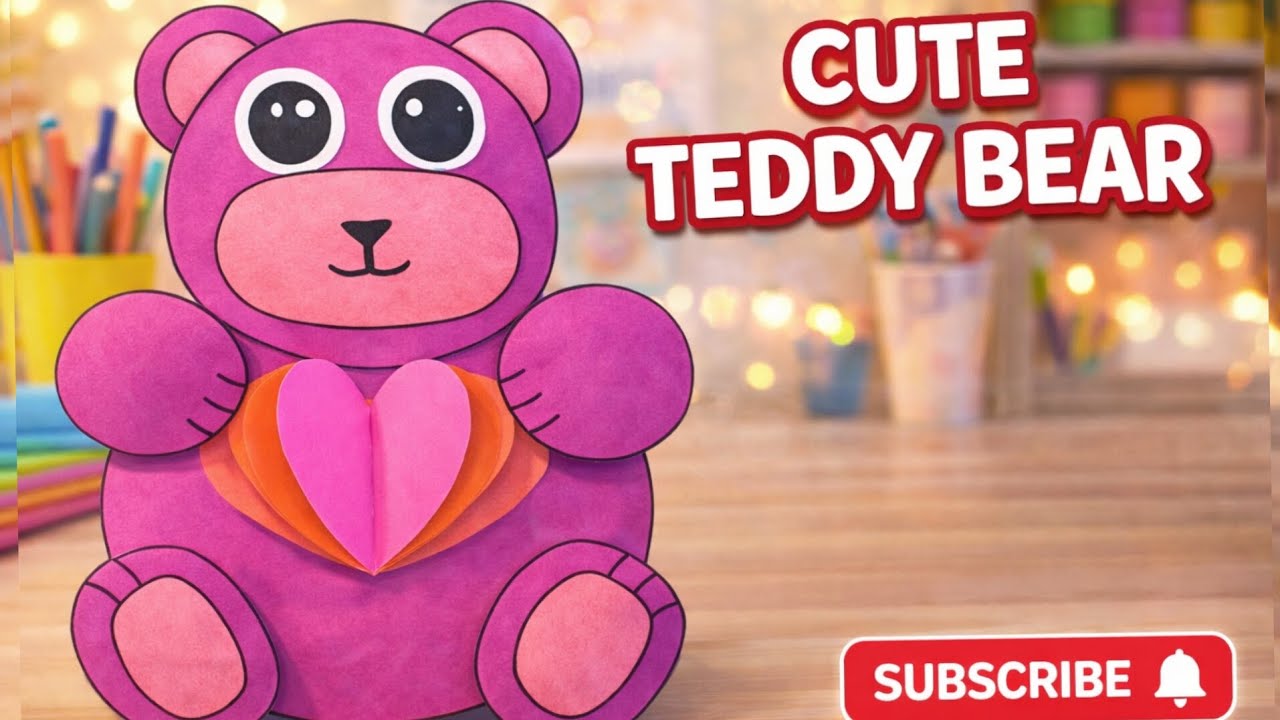 ORIGAMI PAPER TEDDY BEAR | Paper Gift Teddy Bear DIY | How to Make Paper Cute Teddy Bear 