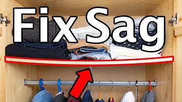 How to fix a sagging shelf