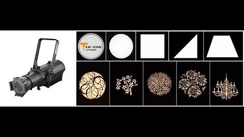 Focus and shape cutting on a LED Profile Spot Light