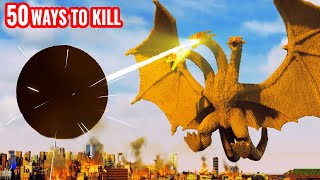 50 Ways to Kill KING GHIDORAH 😱 Teardown