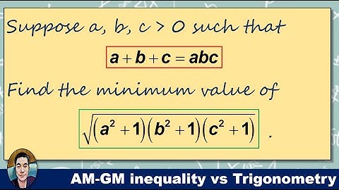Sum = product, minimum value (AM-GM inequality vs Trigonometry)