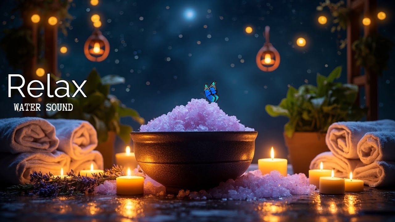Peaceful Spa Ambience 🍃 Soft Piano and Flowing Water Sounds for Meditation, Healing & Deep Rest