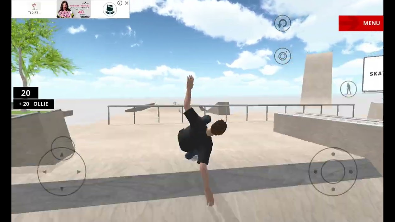 Skate space oynadım