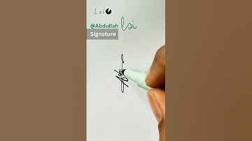 Signature Idea | Simple Sign Idea  #signage #Shorts #abdullah