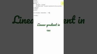 linear gradient in css tutorial