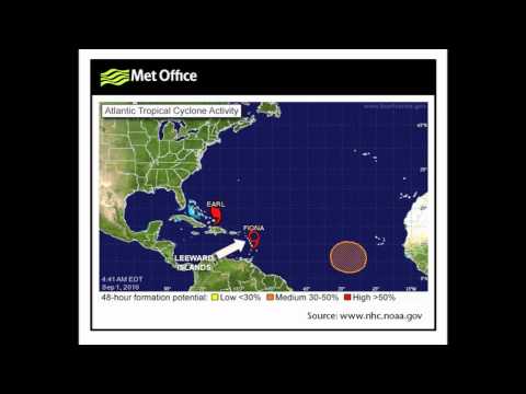 Met Office Hurricane Earl Forecast Update